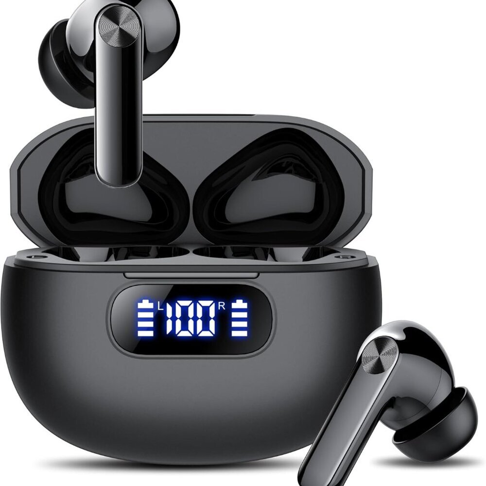 Wireless Earbuds, Bluetooth 5.3 Headphones LED Power Display, 2025 New Wireless
